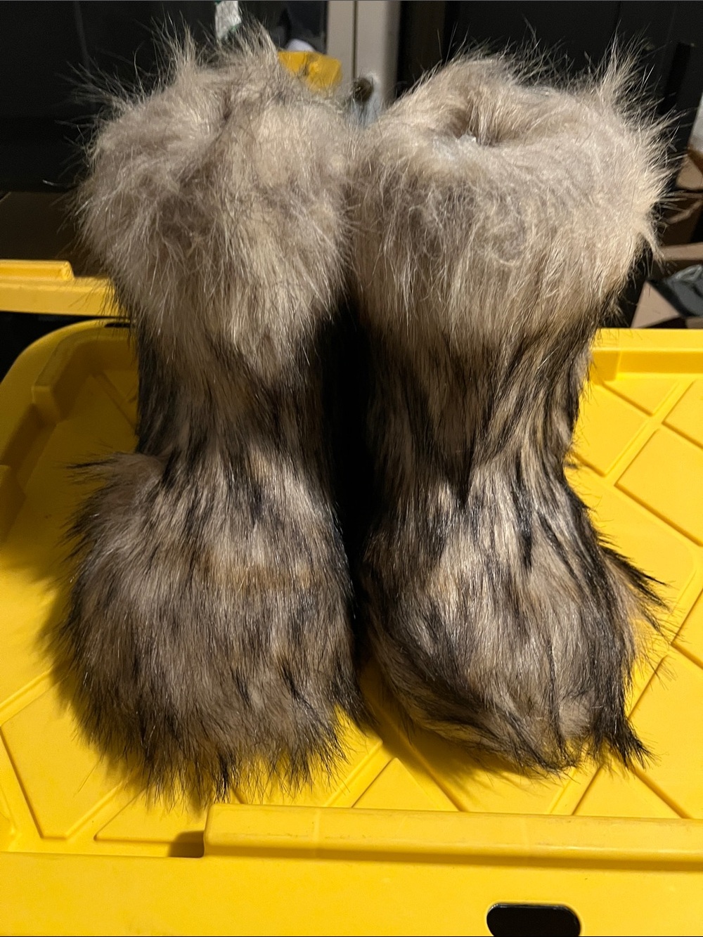 SKIMS NEW Faux Fur Boots Size 38